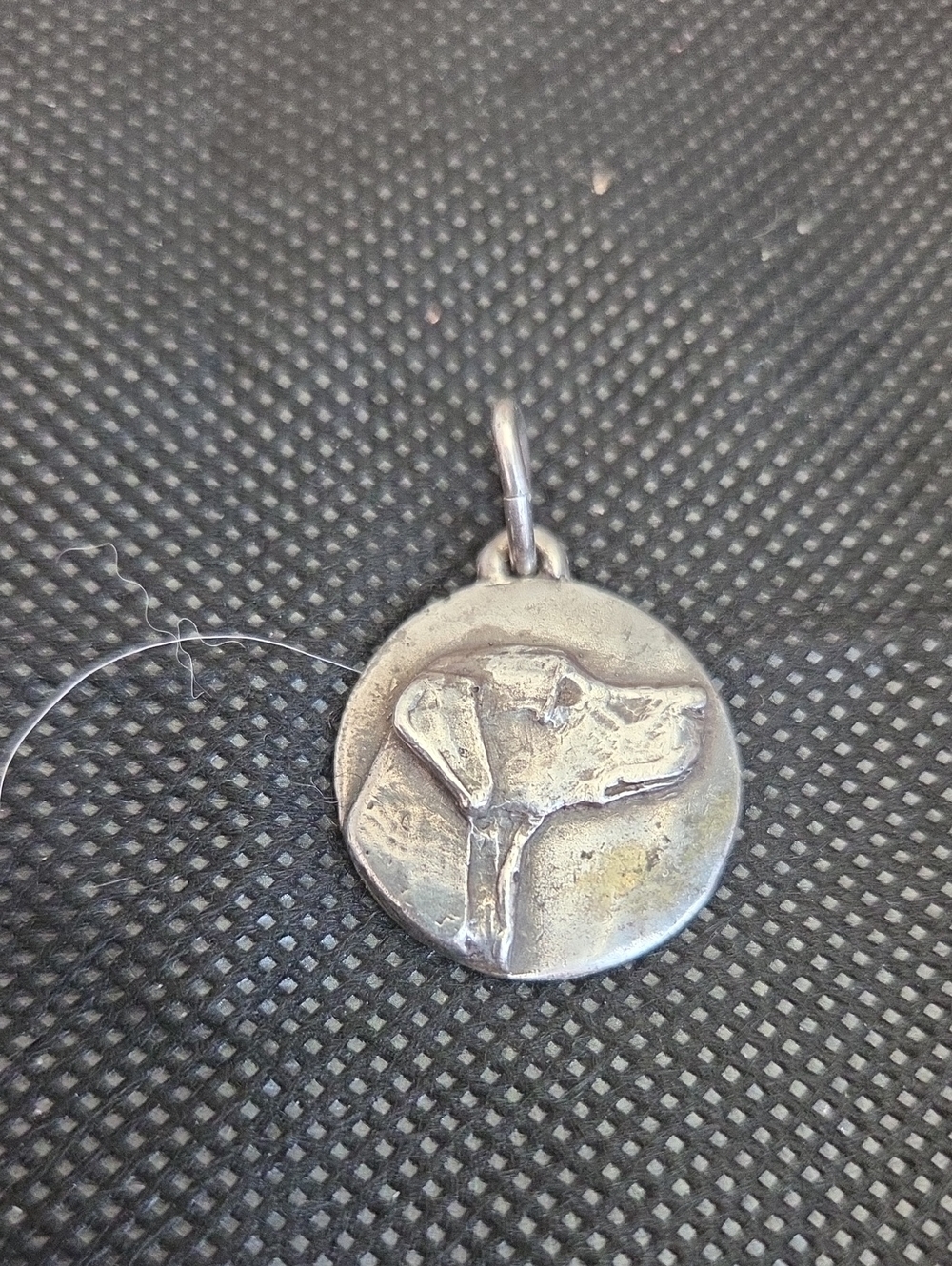 Silver Pointer Pendant/dog Tag 'Vintage".